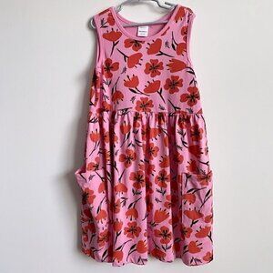 NWOT Hanna Andersson Sleeveless Print Pocket Girl Dress, 10 Years